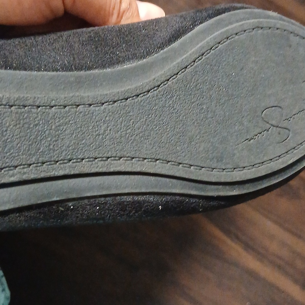 Jessica Simpson Black Ballet Flats with Bow - Picture 3 of 4
